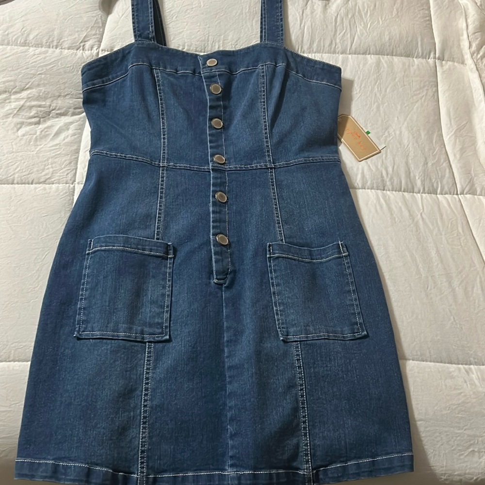 Copper Key denim dress size large
